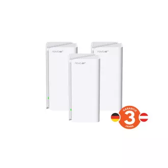 Tenda Nova MX21 Pro (pachet de 3) WiFi6E AXE5700 Mesh Gigabit sistem, 9x GLAN/GWAN, WPA3, VPN, aplicație CZ