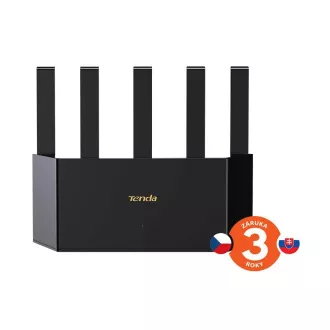Router Tenda TX2L Pro AX1500 WiFi 6 Mesh, 1x GWAN, 3x GLAN, IPv6, 5x antenă 6dBi, WPA3, aplicație CZ