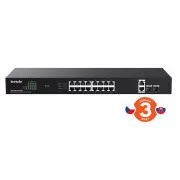 Tenda TEG1120P-16-150W PoE+ Switch Gigabit 16x 1Gb/s PoE+ 802.3af/at + 2x SFP + 2x RJ45, 135W, Rack