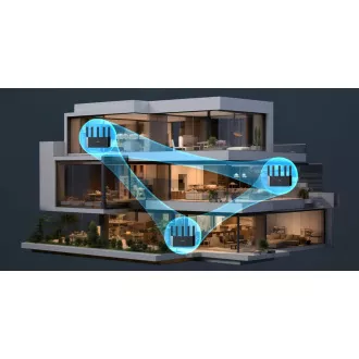 Router Tenda TX12L Pro AX3000 WiFi 6 Mesh, 1x GWAN, 3x GLAN, IPv6, 5x 6dBi, WPA 3, aplicație CZ
