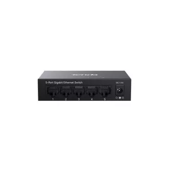 Tenda TEG1005M - comutator metalic 5x 10/100/1000 Mbps, fără ventilator - fără ventilatoare, protecție 6 kV