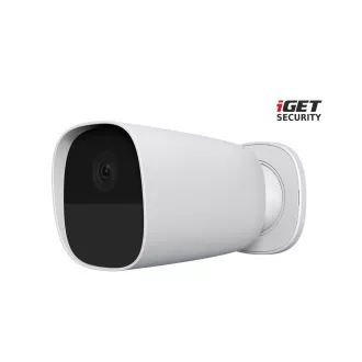 iGET SECURITY EP26 White - Cameră FullHD cu baterie WiFi, IP65, autonomă și pentru alarma M5-4G și M4, CZ