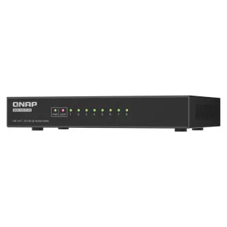 Switch QNAP QSW-1108-8T-R2 (8 porturi 2.5GbE, răcire pasivă, suport 100M/ 1G/ 2.5G)
