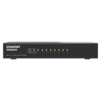 Switch QNAP QSW-1108-8T-R2 (8 porturi 2.5GbE, răcire pasivă, suport 100M/ 1G/ 2.5G)