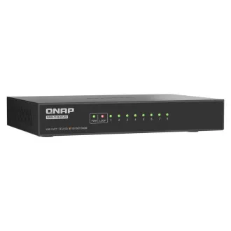 Switch QNAP QSW-1108-8T-R2 (8 porturi 2.5GbE, răcire pasivă, suport 100M/ 1G/ 2.5G)