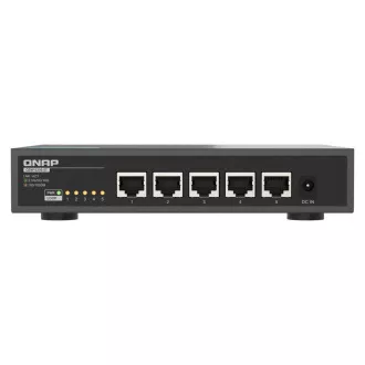 Switch QNAP QSW-3205-5T (5 porturi 10GbE, răcire pasivă, suport 100M/ 1G/ 2.5G/ 5G și 10G)