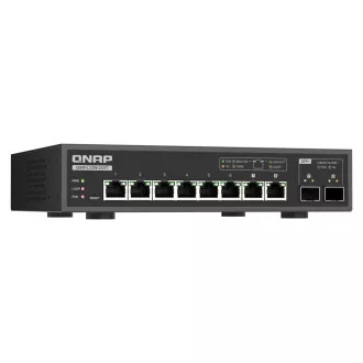 Switch QNAP QSW-L3208-2C6T (6 porturi 10GbE, 2 porturi combinate 10G SFP+/NBASE-T, Lite Managed)