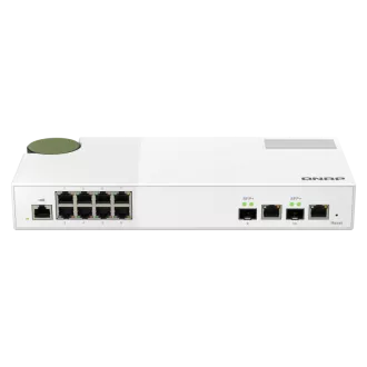 Switch gestionat QNAP QSW-M2108-2C (8 porturi RJ45 2.5GbE și 2 porturi SFP+ / RJ-45 10GbE combinate)