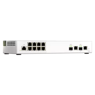 Switch gestionat QNAP QSW-M2108-2C (8 porturi RJ45 2.5GbE și 2 porturi SFP+ / RJ-45 10GbE combinate)
