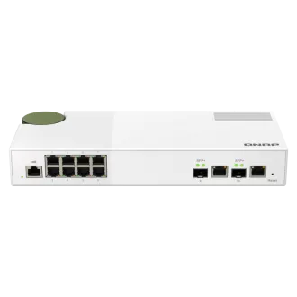 Switch gestionat QNAP QSW-M2108-2C (8 porturi RJ45 2.5GbE și 2 porturi SFP+ / RJ-45 10GbE combinate) Switch gestionat QNAP QSW-M2108-2C (8 porturi RJ45 2.5GbE și 2 porturi SFP+ / RJ-45 10GbE combinate)