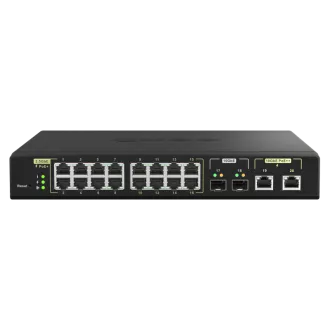 Switch gestionat QNAP QSW-M2116P-2T2S (16x 2.5GbE PoE+ RJ45 / 2x 10GbE RJ45 PoE++ / 2x 10GbE SFP+)