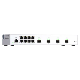 Switch gestionat QNAP QSW-M408S (12 porturi: 8 porturi Gigabit + 4 porturi 10G SFP+)