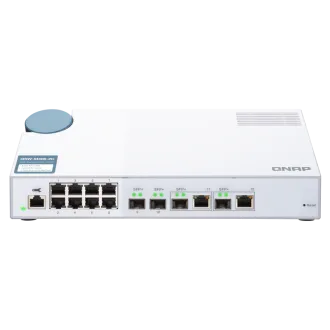 Switch gestionat QNAP QSW-M408-2C (12 porturi: 8 porturi Gigabit + 4 porturi combo 10G SFP+ / 2 porturi combo 10GbE) Switch gestionat QNAP QSW-M408-2C (12 porturi: 8 porturi Gigabit + 4 porturi combo 10G SFP+ / 2 porturi combo 10GbE)
