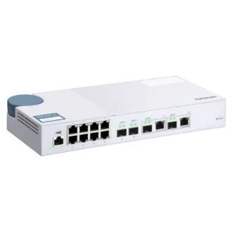 Switch gestionat QNAP QSW-M408-2C (12 porturi: 8 porturi Gigabit + 4 porturi combo 10G SFP+ / 2 porturi combo 10GbE) Switch gestionat QNAP QSW-M408-2C (12 porturi: 8 porturi Gigabit + 4 porturi combo 10G SFP+ / 2 porturi combo 10GbE)