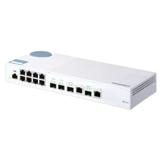 Switch gestionat QNAP QSW-M408-2C (12 porturi: 8 porturi Gigabit + 4 porturi combo 10G SFP+ / 2 porturi combo 10GbE) Switch gestionat QNAP QSW-M408-2C (12 porturi: 8 porturi Gigabit + 4 porturi combo 10G SFP+ / 2 porturi combo 10GbE)
