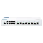 Switch gestionat QNAP QSW-M408-4C (12 porturi: 8x porturi Gigabit + 4x porturi combo 10G SFP+ / 10GbE)