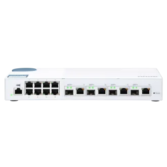 Switch gestionat QNAP QSW-M408-4C (12 porturi: 8x porturi Gigabit + 4x porturi combo 10G SFP+ / 10GbE) Switch gestionat QNAP QSW-M408-4C (12 porturi: 8x porturi Gigabit + 4x porturi combo 10G SFP+ / 10GbE)