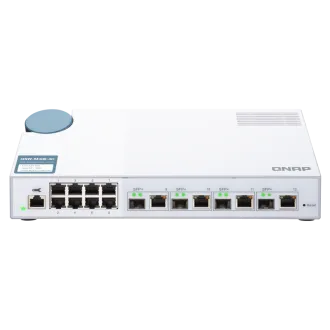 Switch gestionat QNAP QSW-M408-4C (12 porturi: 8x porturi Gigabit + 4x porturi combo 10G SFP+ / 10GbE) Switch gestionat QNAP QSW-M408-4C (12 porturi: 8x porturi Gigabit + 4x porturi combo 10G SFP+ / 10GbE)