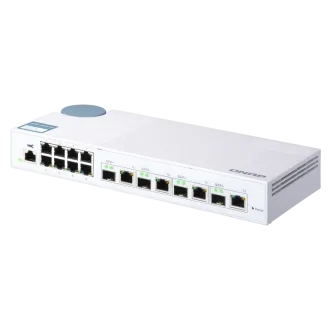 Switch gestionat QNAP QSW-M408-4C (12 porturi: 8x porturi Gigabit + 4x porturi combo 10G SFP+ / 10GbE) Switch gestionat QNAP QSW-M408-4C (12 porturi: 8x porturi Gigabit + 4x porturi combo 10G SFP+ / 10GbE)