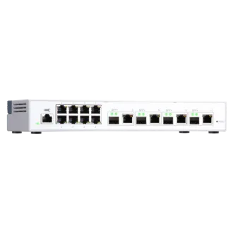Switch gestionat QNAP QSW-M408-4C (12 porturi: 8x porturi Gigabit + 4x porturi combo 10G SFP+ / 10GbE) Switch gestionat QNAP QSW-M408-4C (12 porturi: 8x porturi Gigabit + 4x porturi combo 10G SFP+ / 10GbE)
