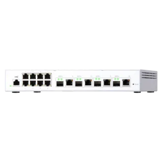 Switch gestionat QNAP QSW-M408-4C (12 porturi: 8x porturi Gigabit + 4x porturi combo 10G SFP+ / 10GbE) Switch gestionat QNAP QSW-M408-4C (12 porturi: 8x porturi Gigabit + 4x porturi combo 10G SFP+ / 10GbE)