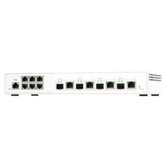Switch gestionat QNAP QSW-M2106-4C (6x 2.5GbE RJ45 și 4x combinate 10GbE SFP+ / 10GbE RJ-45) Switch gestionat QNAP QSW-M2106-4C (6x 2.5GbE RJ45 și 4x combinate 10GbE SFP+ / 10GbE RJ-45)