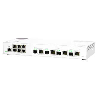 Switch gestionat QNAP QSW-M2106-4C (6x 2.5GbE RJ45 și 4x combinate 10GbE SFP+ / 10GbE RJ-45) Switch gestionat QNAP QSW-M2106-4C (6x 2.5GbE RJ45 și 4x combinate 10GbE SFP+ / 10GbE RJ-45)