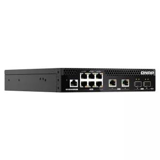 Switch gestionat QNAP QSW-M2106R-2S2T (6x 2.5GbE RJ45, 2x 10GbE RJ45, 2x 10GbE SFP+, lățime îngustă) Switch gestionat QNAP QSW-M2106R-2S2T (6x 2.5GbE RJ45, 2x 10GbE RJ45, 2x 10GbE SFP+, lățime îngustă)