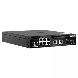 Switch gestionat QNAP QSW-M2106R-2S2T (6x 2.5GbE RJ45, 2x 10GbE RJ45, 2x 10GbE SFP+, lățime îngustă) Switch gestionat QNAP QSW-M2106R-2S2T (6x 2.5GbE RJ45, 2x 10GbE RJ45, 2x 10GbE SFP+, lățime îngustă)