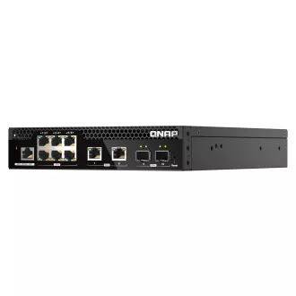 Switch gestionat QNAP QSW-M2106R-2S2T (6x 2.5GbE RJ45, 2x 10GbE RJ45, 2x 10GbE SFP+, lățime îngustă) Switch gestionat QNAP QSW-M2106R-2S2T (6x 2.5GbE RJ45, 2x 10GbE RJ45, 2x 10GbE SFP+, lățime îngustă)