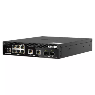 Switch gestionat QNAP QSW-M2106R-2S2T (6x 2.5GbE RJ45, 2x 10GbE RJ45, 2x 10GbE SFP+, lățime îngustă) Switch gestionat QNAP QSW-M2106R-2S2T (6x 2.5GbE RJ45, 2x 10GbE RJ45, 2x 10GbE SFP+, lățime îngustă)