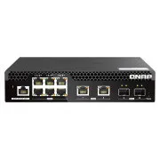 Switch gestionat QNAP QSW-M2106R-2S2T (6x 2.5GbE RJ45, 2x 10GbE RJ45, 2x 10GbE SFP+, lățime îngustă)