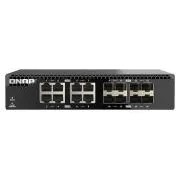 Comutator QNAP QSW-3216R-8S8T (8x porturi 10G GbE + 8x porturi 10G SFP+, jumătate de lățime)