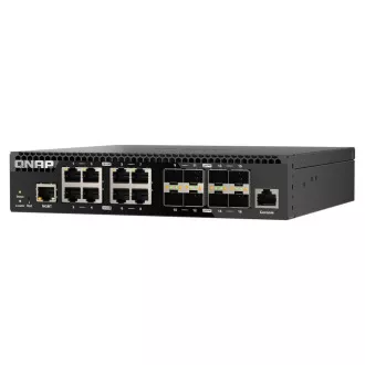 Comutator QNAP QSW-3216R-8S8T (8x porturi 10G GbE + 8x porturi 10G SFP+, jumătate de lățime)
