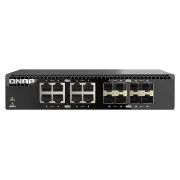 Comutator QNAP QSW-3216R-8S8T (8x porturi 10G GbE + 8x porturi 10G SFP+, jumătate de lățime)