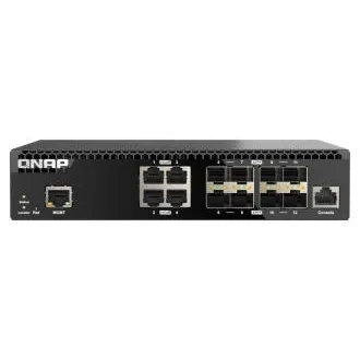 Switch gestionat QNAP QSW-M3212R-8S4T (4x porturi 10GbE + 8x porturi 10G SFP+, jumătate de lățime) Switch gestionat QNAP QSW-M3212R-8S4T (4x porturi 10GbE + 8x porturi 10G SFP+, jumătate de lățime)