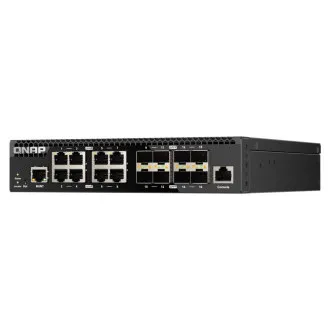 Switch gestionat QNAP QSW-M3212R-8S4T (4x porturi 10GbE + 8x porturi 10G SFP+, jumătate de lățime) Switch gestionat QNAP QSW-M3212R-8S4T (4x porturi 10GbE + 8x porturi 10G SFP+, jumătate de lățime)