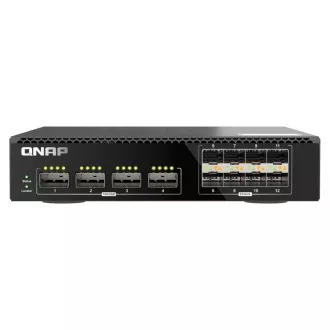 Switch gestionat QNAP QSW-M7308R-4X (4x porturi 100GbE + 8x porturi 25GbE, jumătate de lățime) Switch gestionat QNAP QSW-M7308R-4X (4x porturi 100GbE + 8x porturi 25GbE, jumătate de lățime)
