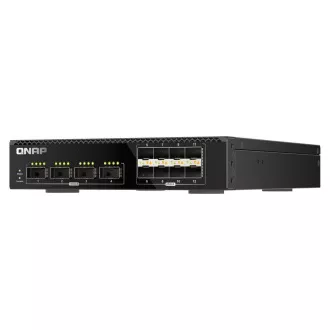 Switch gestionat QNAP QSW-M7308R-4X (4x porturi 100GbE + 8x porturi 25GbE, jumătate de lățime) Switch gestionat QNAP QSW-M7308R-4X (4x porturi 100GbE + 8x porturi 25GbE, jumătate de lățime)