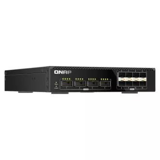 Switch gestionat QNAP QSW-M7308R-4X (4x porturi 100GbE + 8x porturi 25GbE, jumătate de lățime) Switch gestionat QNAP QSW-M7308R-4X (4x porturi 100GbE + 8x porturi 25GbE, jumătate de lățime)