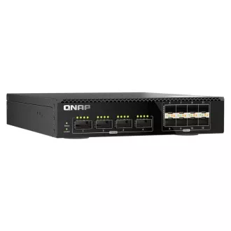 Switch gestionat QNAP QSW-M7308R-4X (4x porturi 100GbE + 8x porturi 25GbE, jumătate de lățime) Switch gestionat QNAP QSW-M7308R-4X (4x porturi 100GbE + 8x porturi 25GbE, jumătate de lățime)