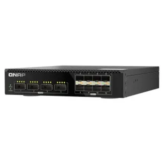 Switch gestionat QNAP QSW-M7308R-4X (4x porturi 100GbE + 8x porturi 25GbE, jumătate de lățime)