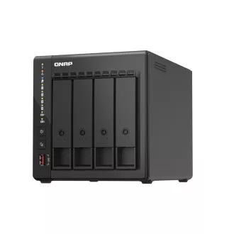 NVR QNAP QVP-41C (4 nuclee 2.6GHz, 8GB RAM, 4xSATA, 2x2.5GbE, 2 sloturi M.2, 2xHDMI, camere: 8 (maxim 24)