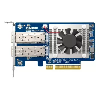 QNAP QXG-25G2SF-E810 - 2x 25GbE SFP28, PCIe Gen3 x8