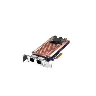 Seria QNAP QM2, 2 x sloturi SSD PCIe 2280 M.2, PCIe Gen3 x 4, 2 x porturi Intel I225LM 2.5GbE NBASE-T
