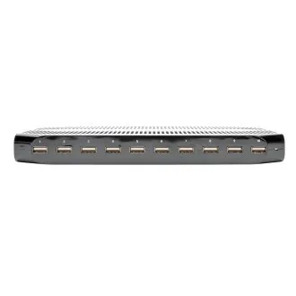 Stație de încărcare USB cu spațiu de stocare, ieșire 10x 12V, 8A, 96W, cablu de alimentare Schuko Stație de încărcare USB cu spațiu de stocare, ieșire 10x 12V, 8A, 96W, cablu de alimentare Schuko