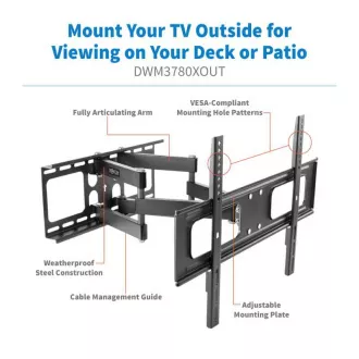 Suport Tripplite pentru televizoare și monitoare 37"...80", braț articulat, exterior