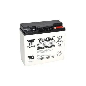 Baterie YUASA REC22-12I (12V; 22Ah; ciclică) Baterie YUASA REC22-12I (12V; 22Ah; ciclică)