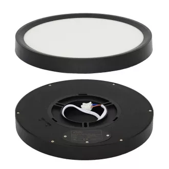 Lampa NOMY LED 18W NEGRA cu setare temperatura luminii