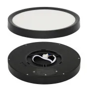 Lampa NOMY LED 18W NEGRA cu setare temperatura luminii